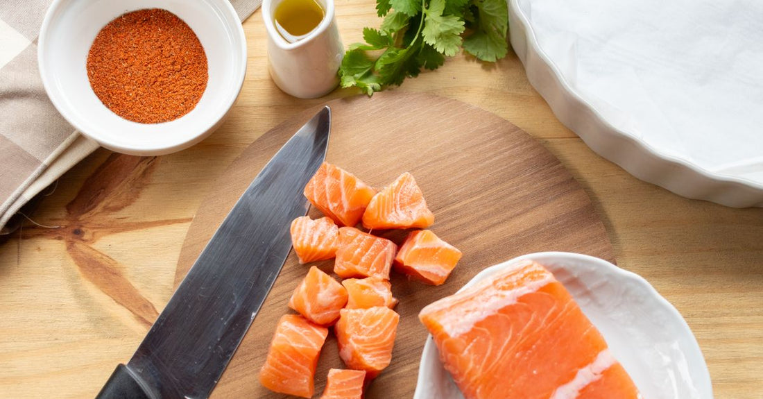 Salmon fresco rico en omega 3
